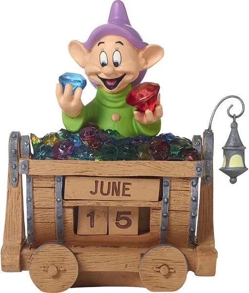 Precious Moments Dopey's Brilliance  Perpetual Calendar Disney Showcase Snow White & Seven Dwarves Decorative Mirror,Home Decor Mirror