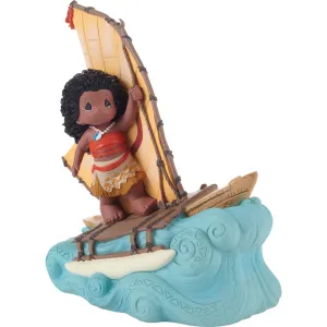 Precious Moments Find Your Strength Beneath The Surface Disney Moana LED Figurine 6" Decorative Mirror,Home Decor Mirror