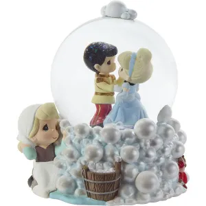 Precious Moments Follow Your Dream To Happily Ever After Cinderella and Prince Musical Water Globe Plays A Dream Is A Wish Your Heart Makes Decorative Mirror,Home Decor Mirror