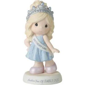 Precious Moments Girl Wearing Birthday Sash And Tiara Figurine Decorative Mirror,Home Decor Mirror