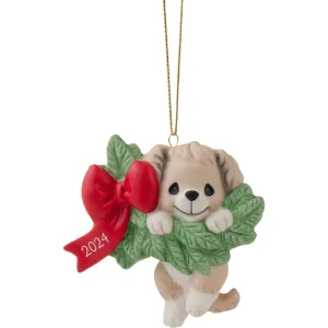 Precious Moments Hanging Out For The Holidays 2024 Dated Dog Ornament Decorative Mirror,Home Decor Mirror