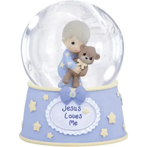 Precious Moments Jesus Loves Me Snow Globe Boy Musical Decorative Mirror,Home Decor Mirror