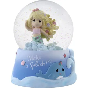 Precious Moments Mermaid Musical Water Globe Make A Splash Decorative Mirror,Home Decor Mirror