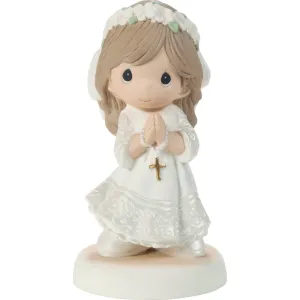 Precious Moments My First Communion Brunette Hair Girl Figurine Decorative Mirror,Home Decor Mirror