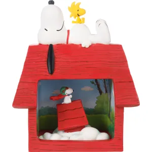 Precious Moments Peanuts This Time I've Got You, Red Baron! Shadow Box Decorative Mirror,Home Decor Mirror