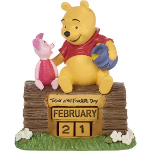 Precious Moments Today Is My Favorite Day Disney Winnie The Pooh Resin Perpetual Calendar Decorative Mirror,Home Decor Mirror