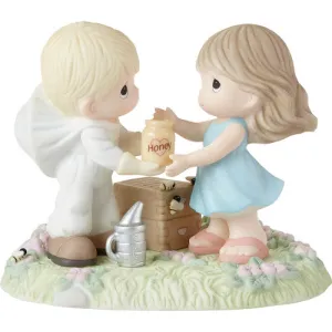 Precious Moments You Will Always Be My Honey Beekeeper Couple With Honeycomb Porcelain Figurine Decorative Mirror,Home Decor Mirror