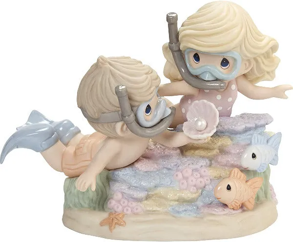 Precious Moments Your Love is A Precious Pearl Limited Edition Bisque Porcelain Figurine Decorative Mirror,Home Decor Mirror