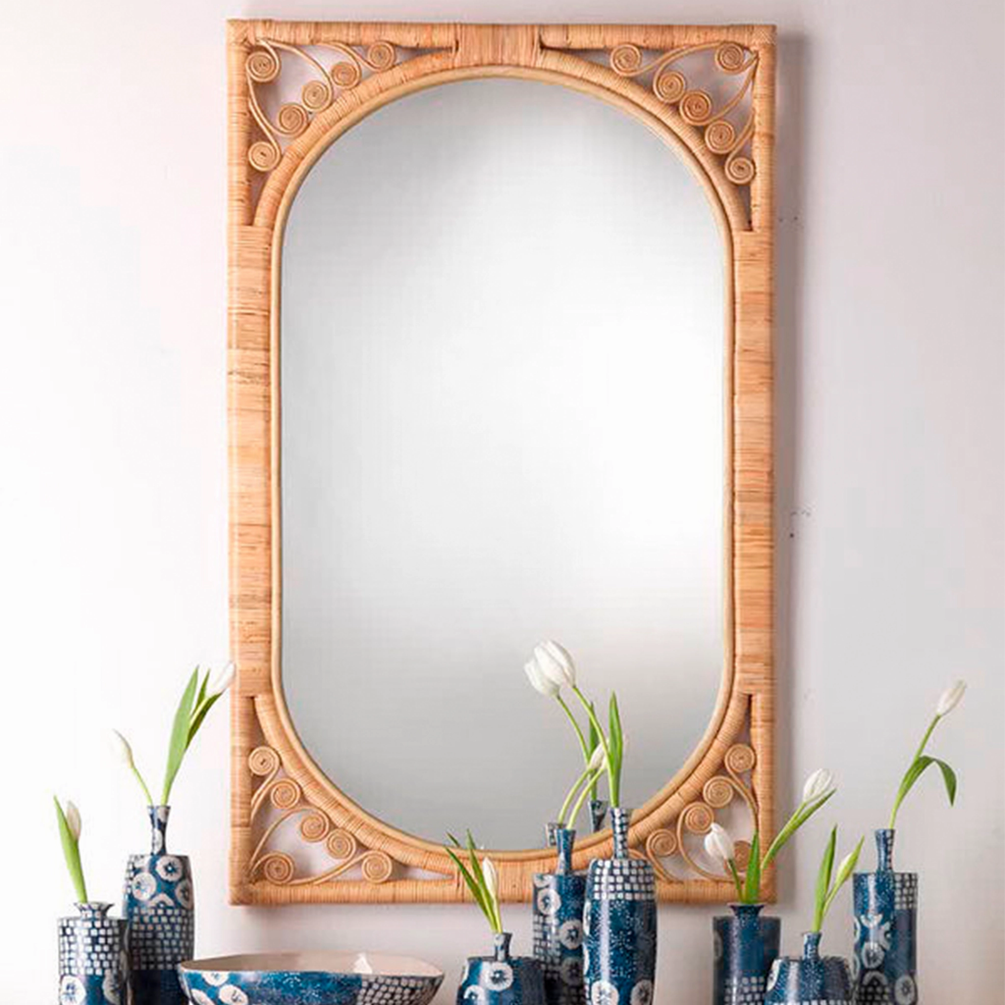 Primrose Rattan Mirror