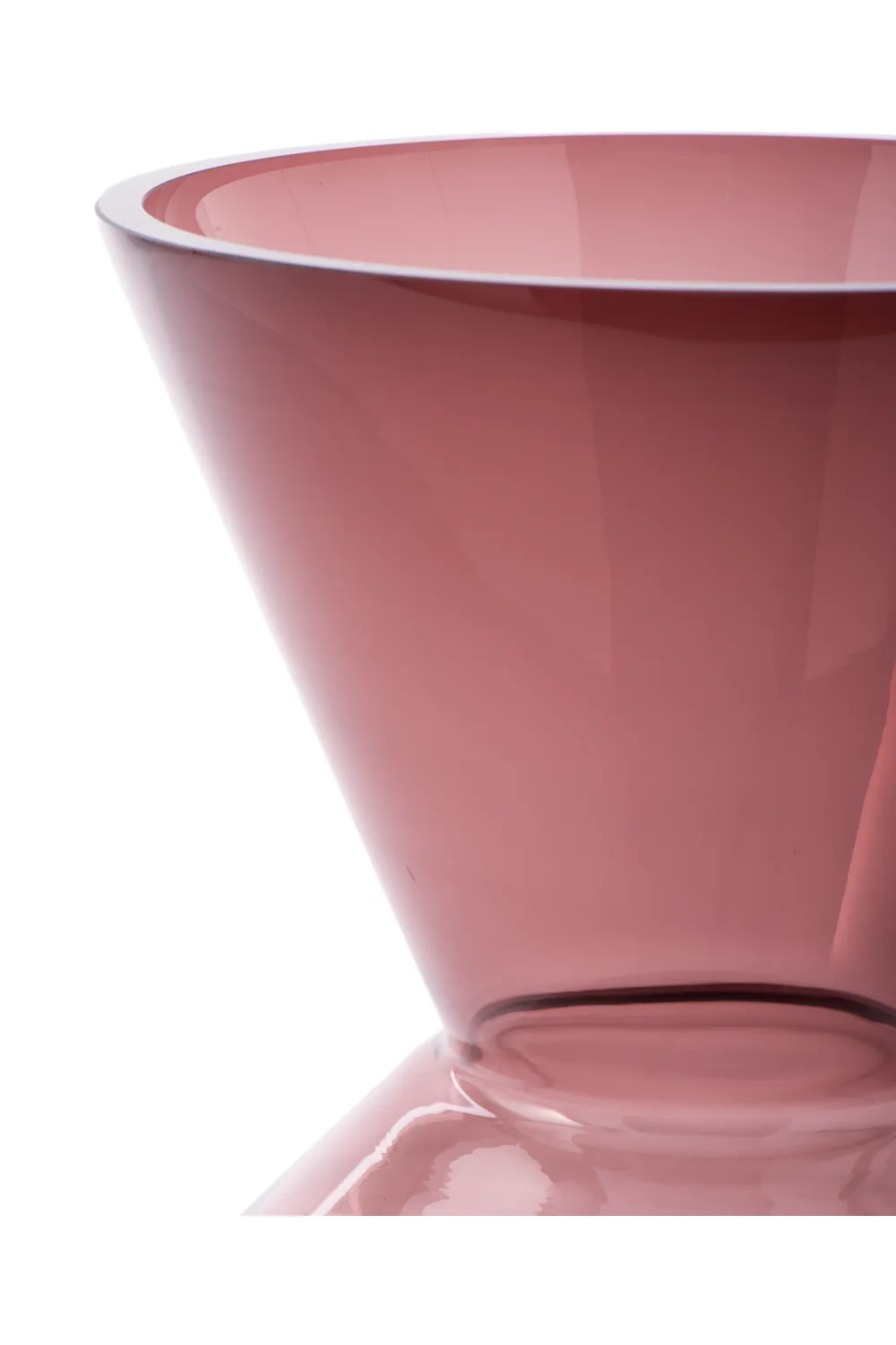 Purple Glass Conical Vase | Pols Potten Thick Neck
