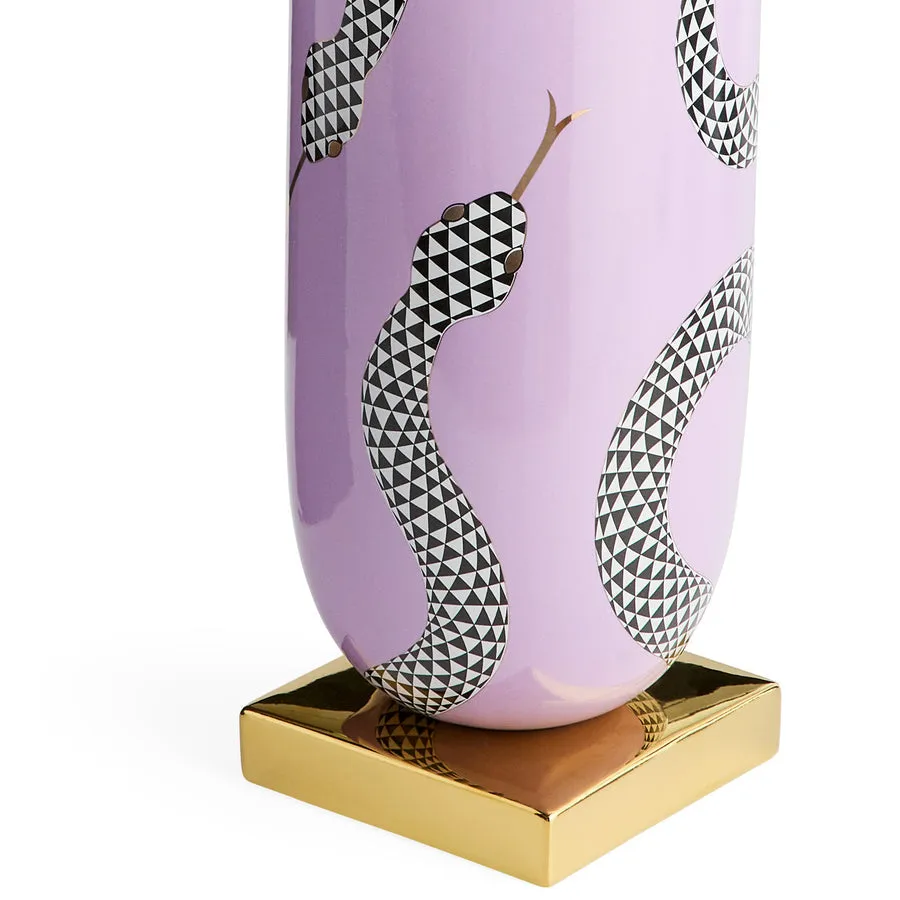 Purple Porcelain Serpent Flared Vase | Jonathan Adler Eden