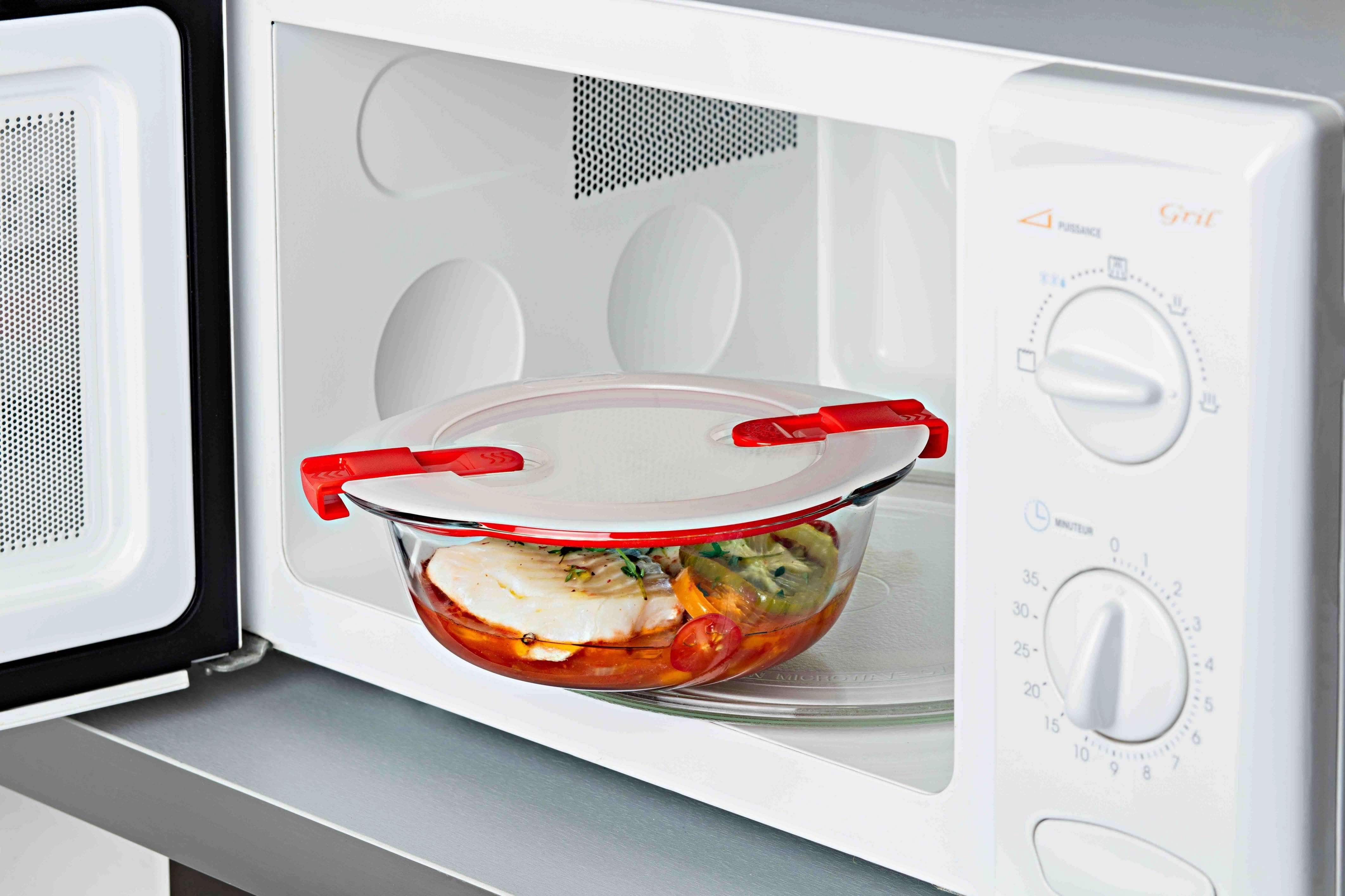 Pyrex Round Dish With Lid 0.35L