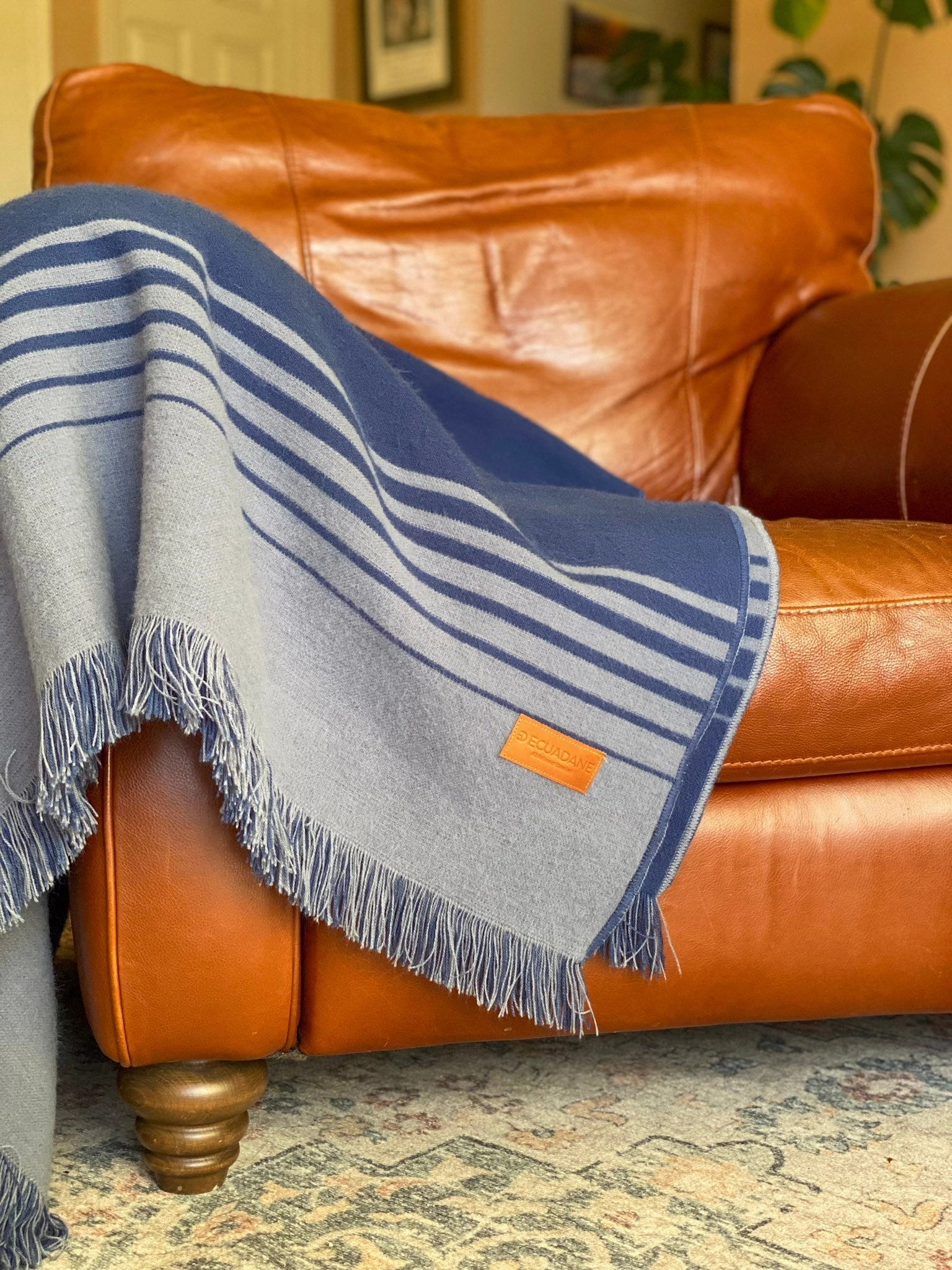 Quilotoa Blue and Gray Luxury Throw Blanket bookcase, standing shelf