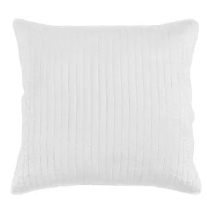 Quilted White Satin Euro Sham pillow inserts, mattress pad