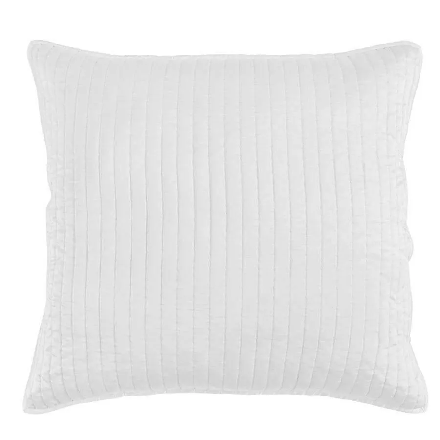Quilted White Satin Euro Sham exotic cowhide rug, leather rug