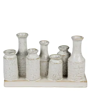 Quinn Vase Cluster of 7 Vases, Ceramic Vase,Ceramic Vase