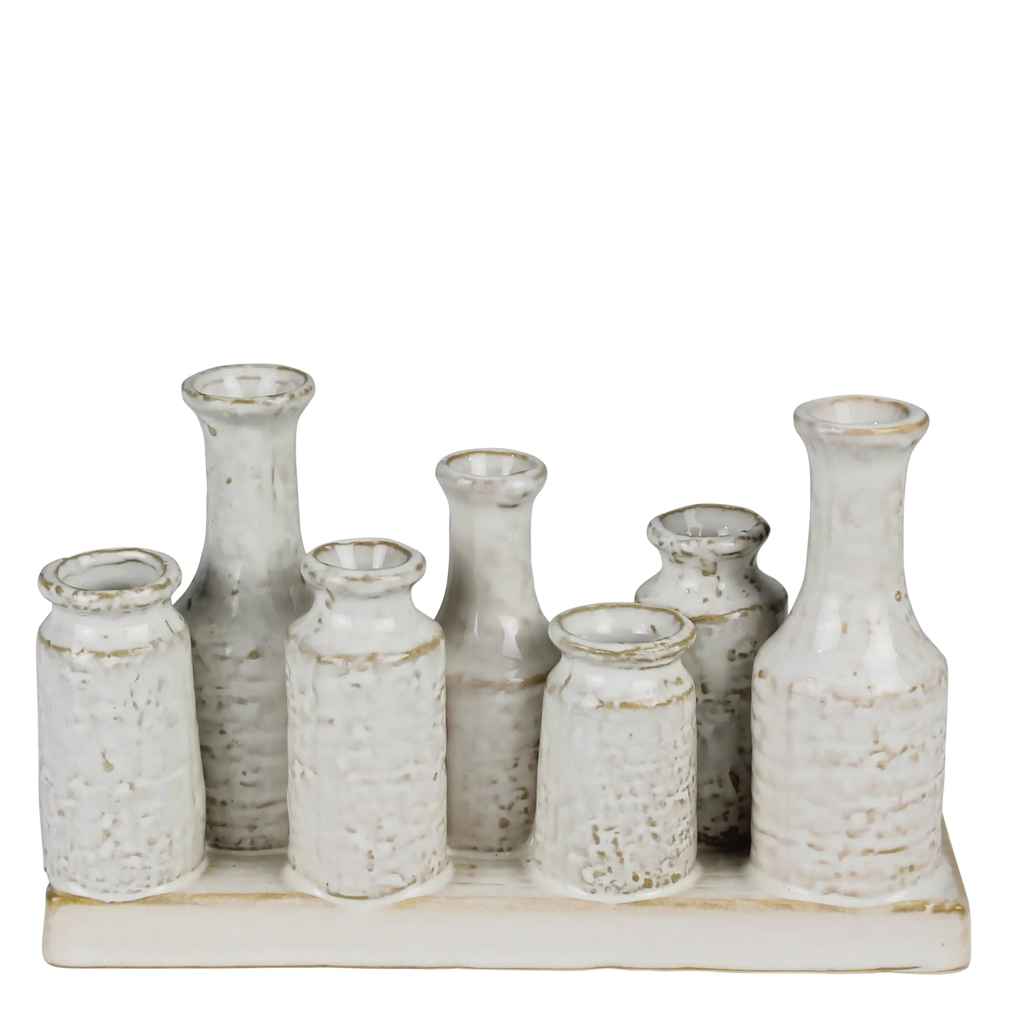 Quinn Vase Cluster of 7 Vases, Ceramic Vase,Ceramic Vase