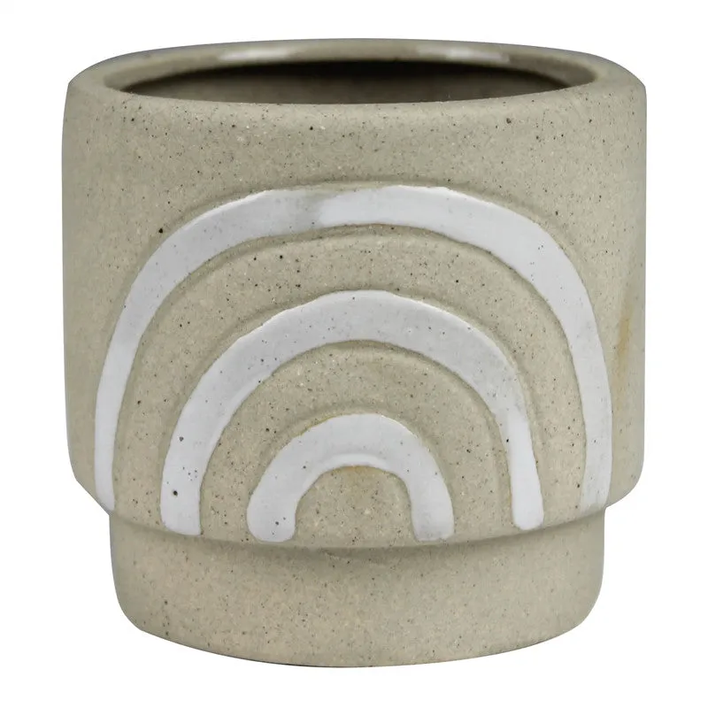 Rainbow Pot, Ceramic, Natural - SM Vase,Ceramic Vase