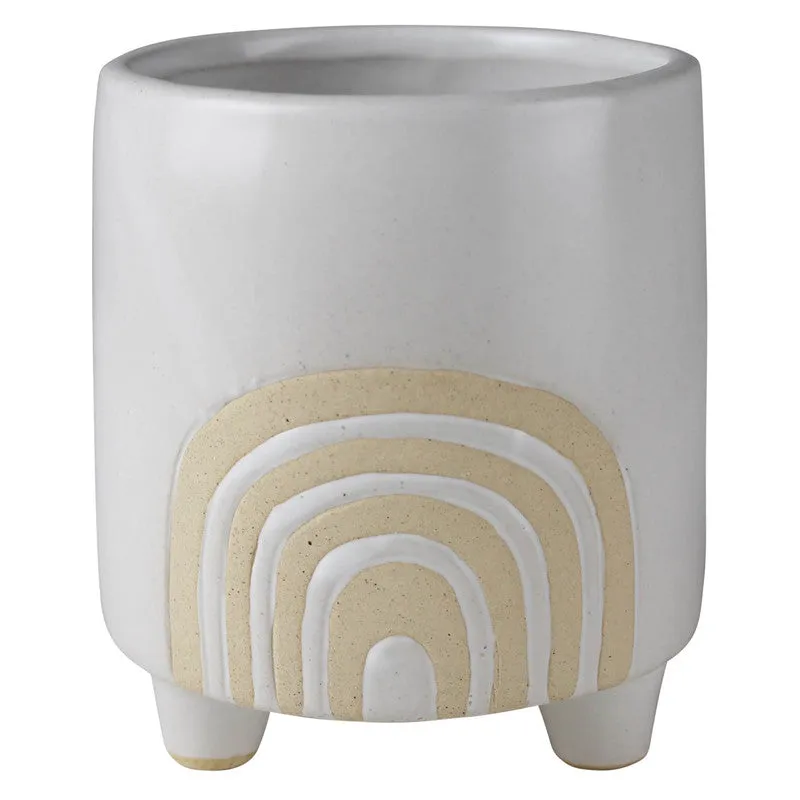 Rainbow Pot, Ceramic, White - LRG Vase,Ceramic Vase