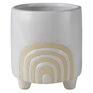 Rainbow Pot, Ceramic, White - LRG Vase,Ceramic Vase