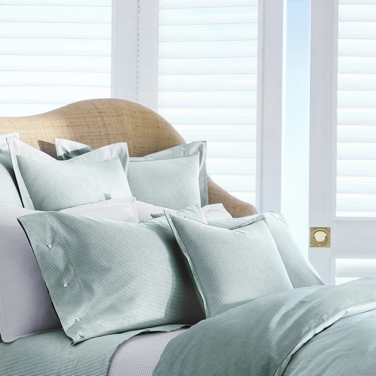 Ralph Lauren Oxford Evergreen Flat Sheet