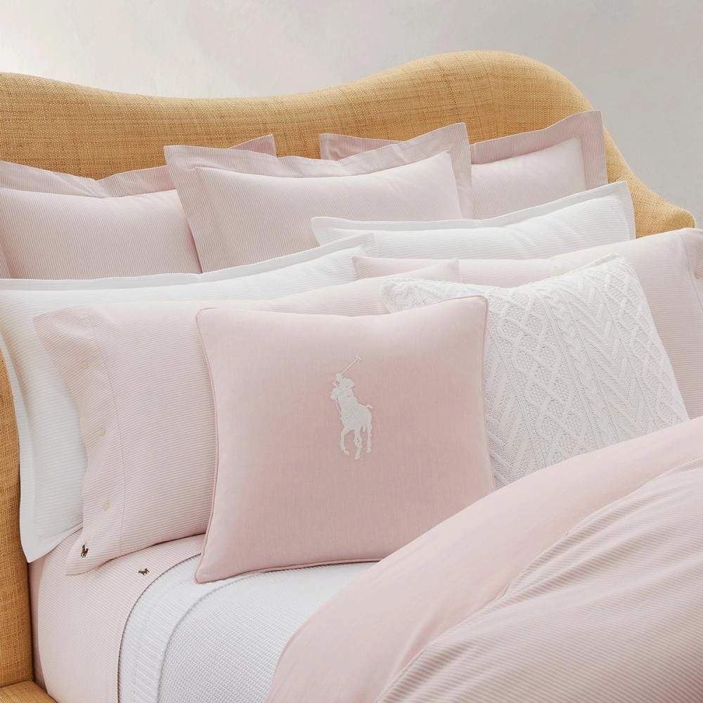 Ralph Lauren Oxford Rosette Fitted Sheet