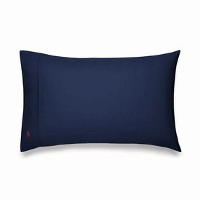 Ralph Lauren Polo Player Pillowcases Navy Pair 50x75cm Bedding,luxury bedding sets