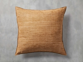 Raw Silk Pillow Cover in Tobacco Pillows & Pillow Covers,throw pillow covers