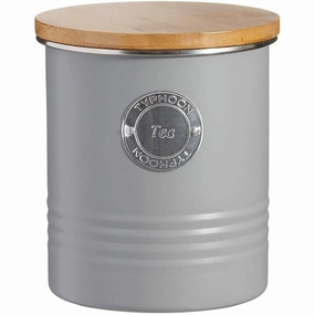 Rayware Typhoon Living Tea Canister In Grey Kitchen,modern kitchen essentials