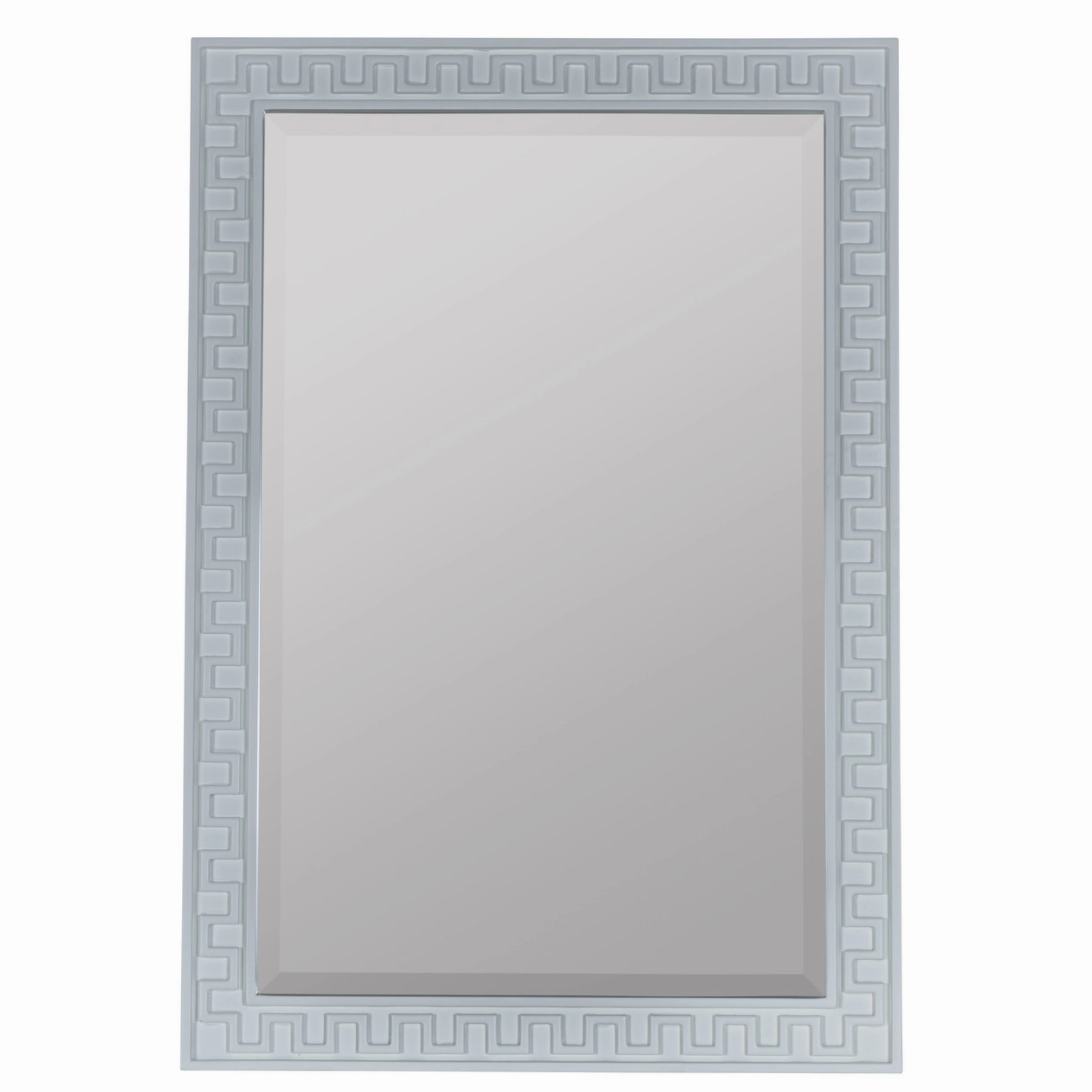 Rectangular Glossy White Greek Key Motif Wall Mirror Cutting Board,Kitchen Board