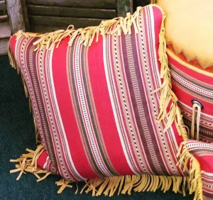 Red Barn Serape Throw Pillow storage cart, utility cart