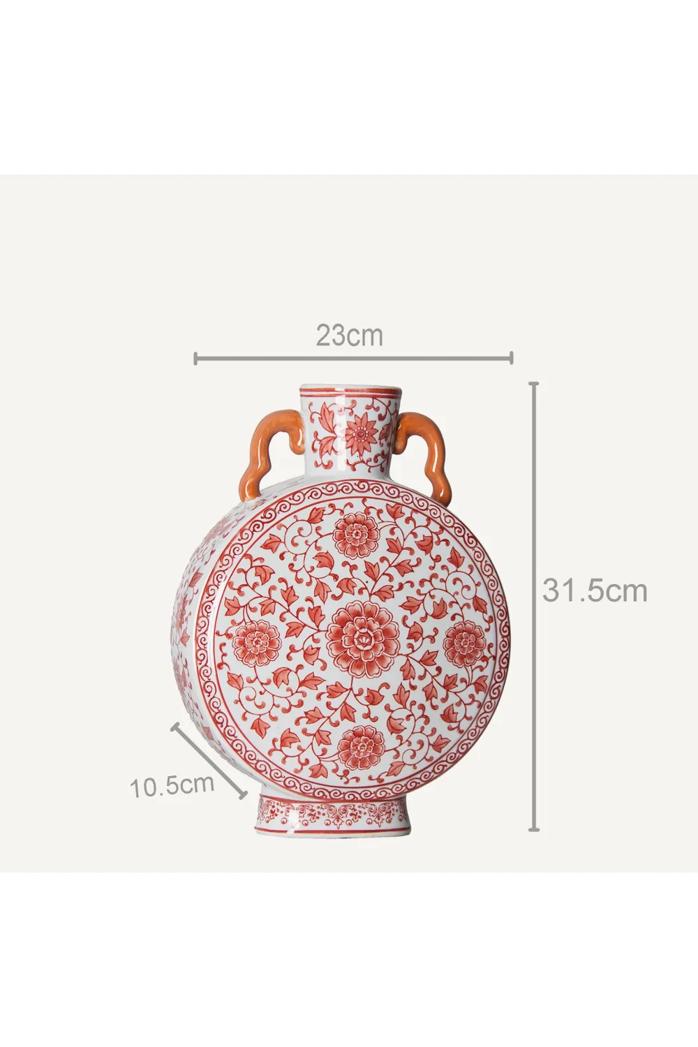 Red Foliage Ceramic Vase | Vical Home Plitz