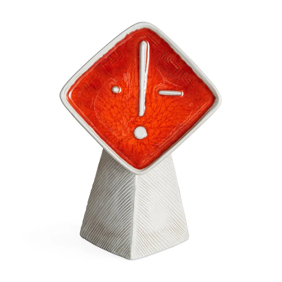 Red Glass Face Vase | Jonathan Adler Les Amis Le Flirt Vase,Glass Vase