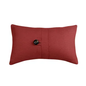 Red Oblong Button Accent Pillow storage cart, utility cart
