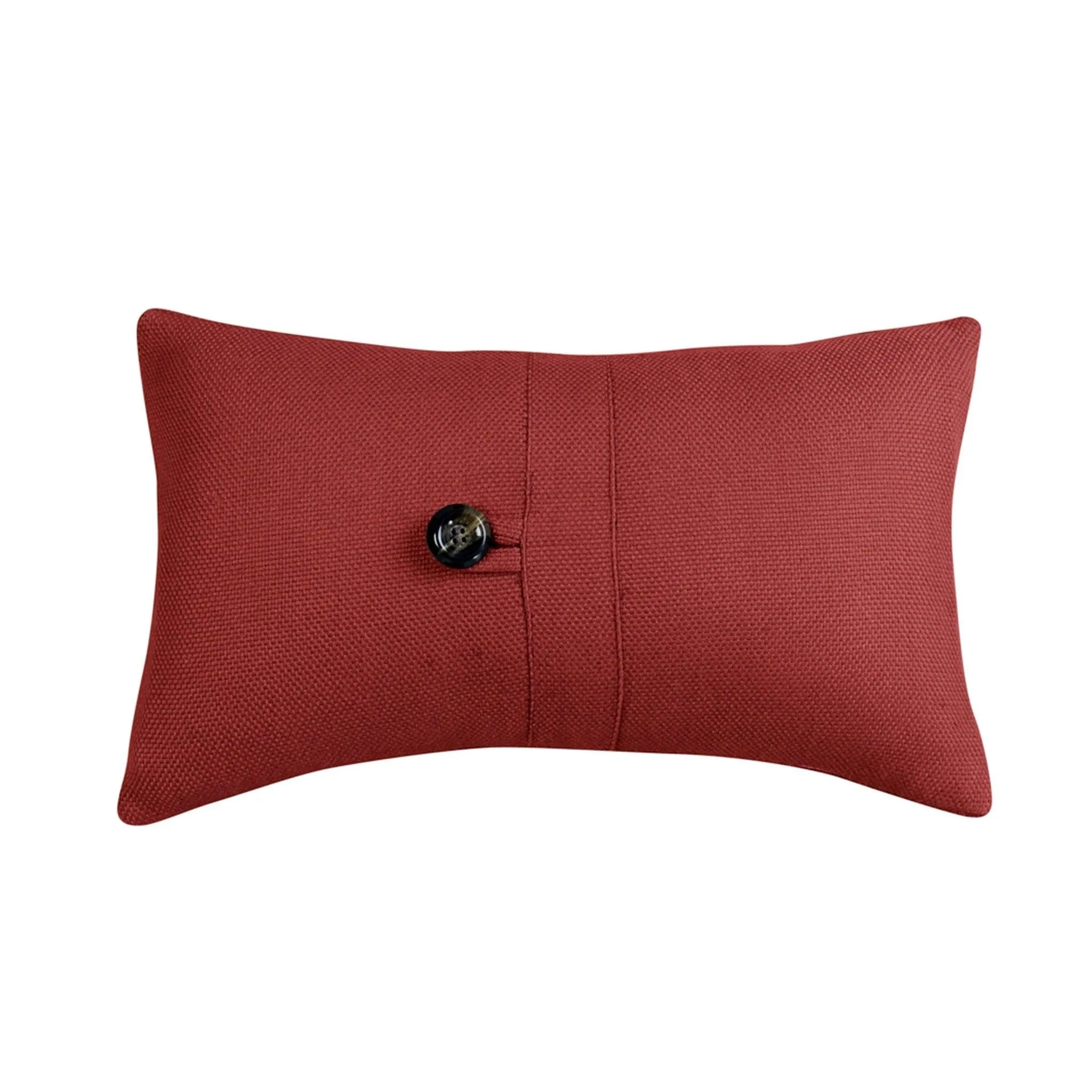 Red Oblong Button Accent Pillow storage cart, utility cart