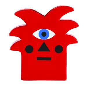 Red Plant Ceramic Vase | Qeeboo Oggian Red Palm Vase,Glass Vase