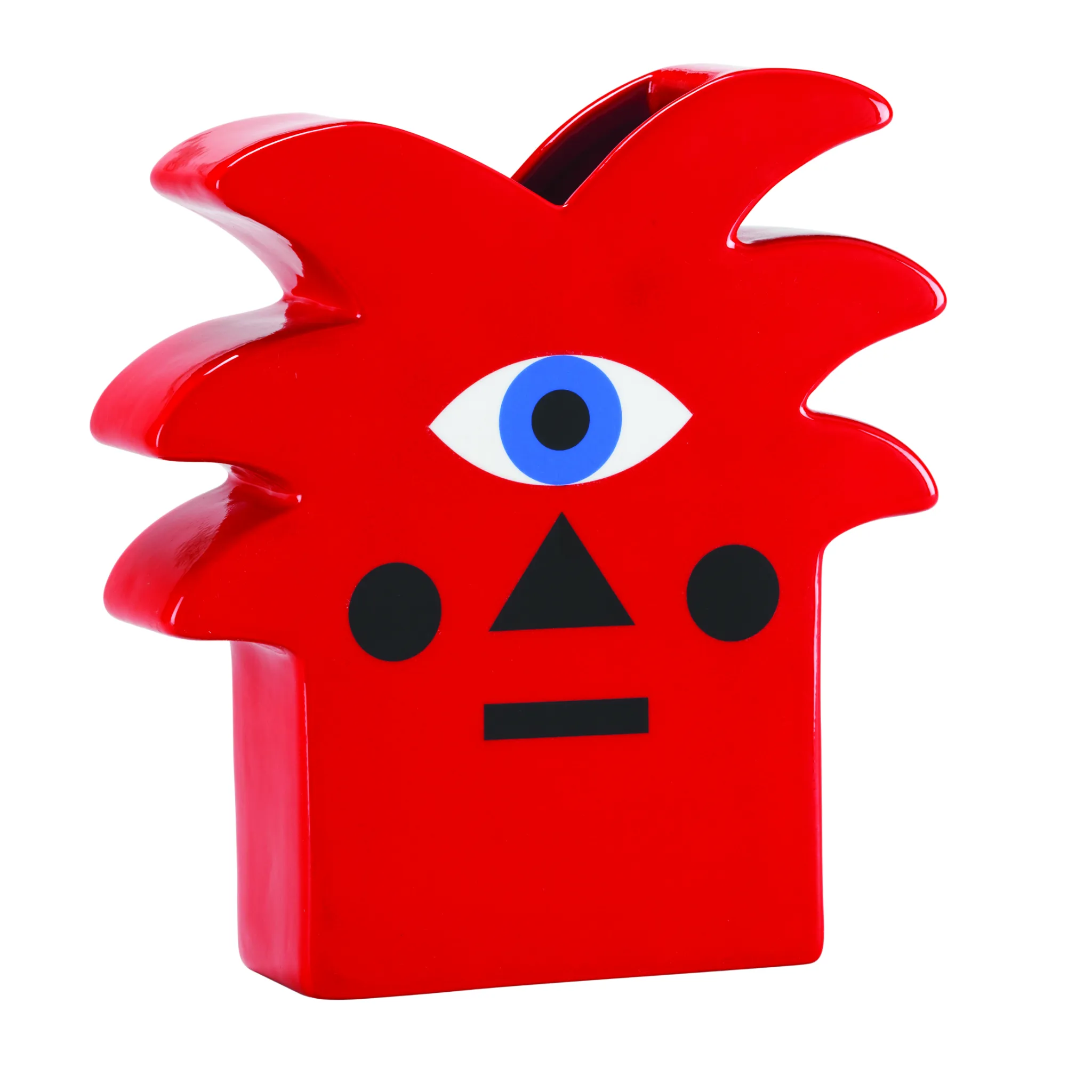 Red Plant Ceramic Vase | Qeeboo Oggian Red Palm