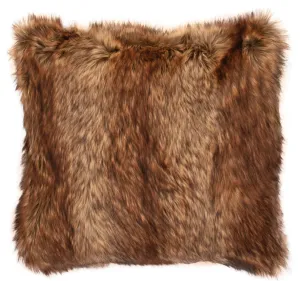 Red Wolf Faux Fur Euro Sham pillow inserts, mattress pad