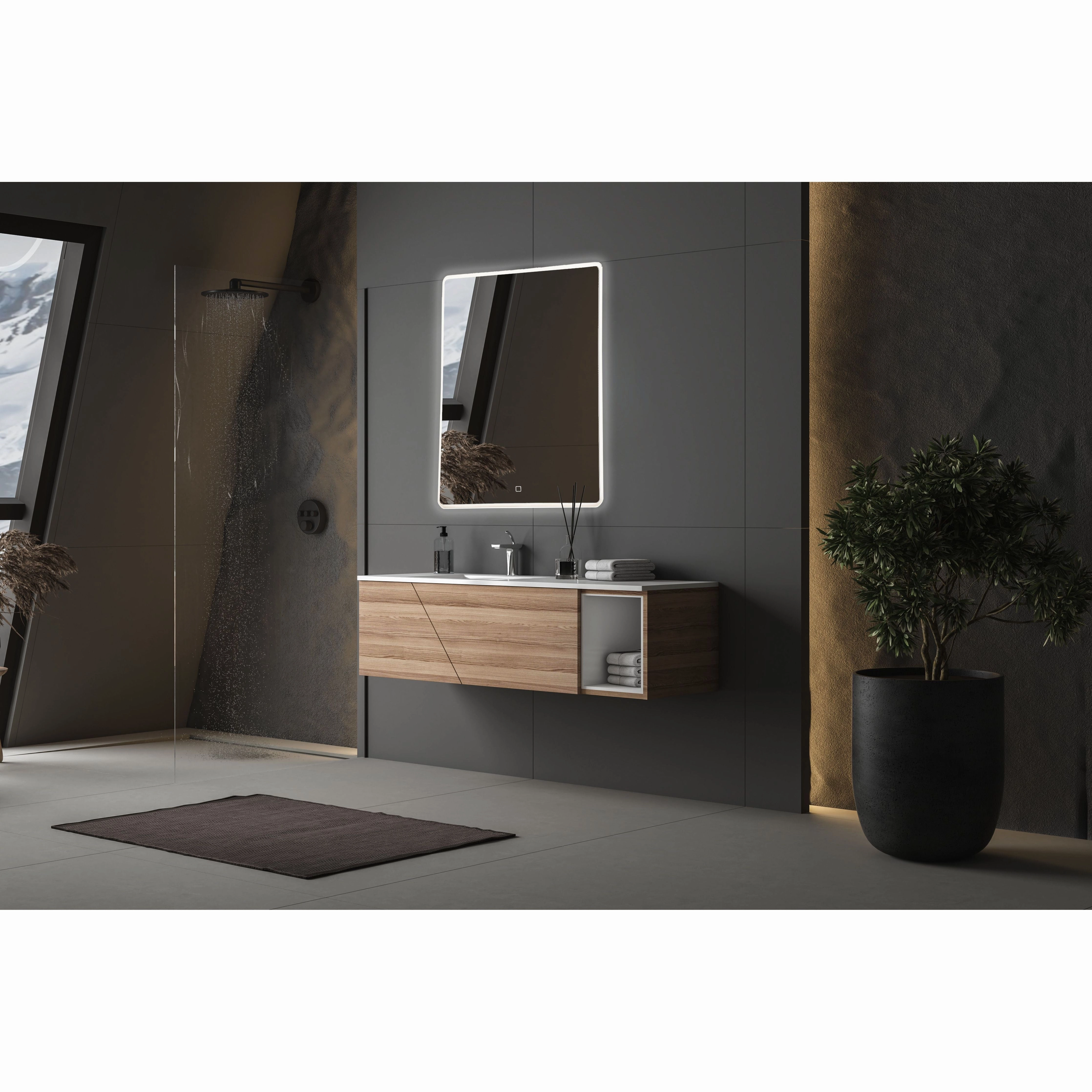 Reflections Rectangle LED Mirror
