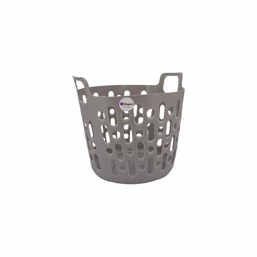 Regent Plastic Round Flexi Laundry Basket 30L fabric hamper,portable laundry bin,laundry storage