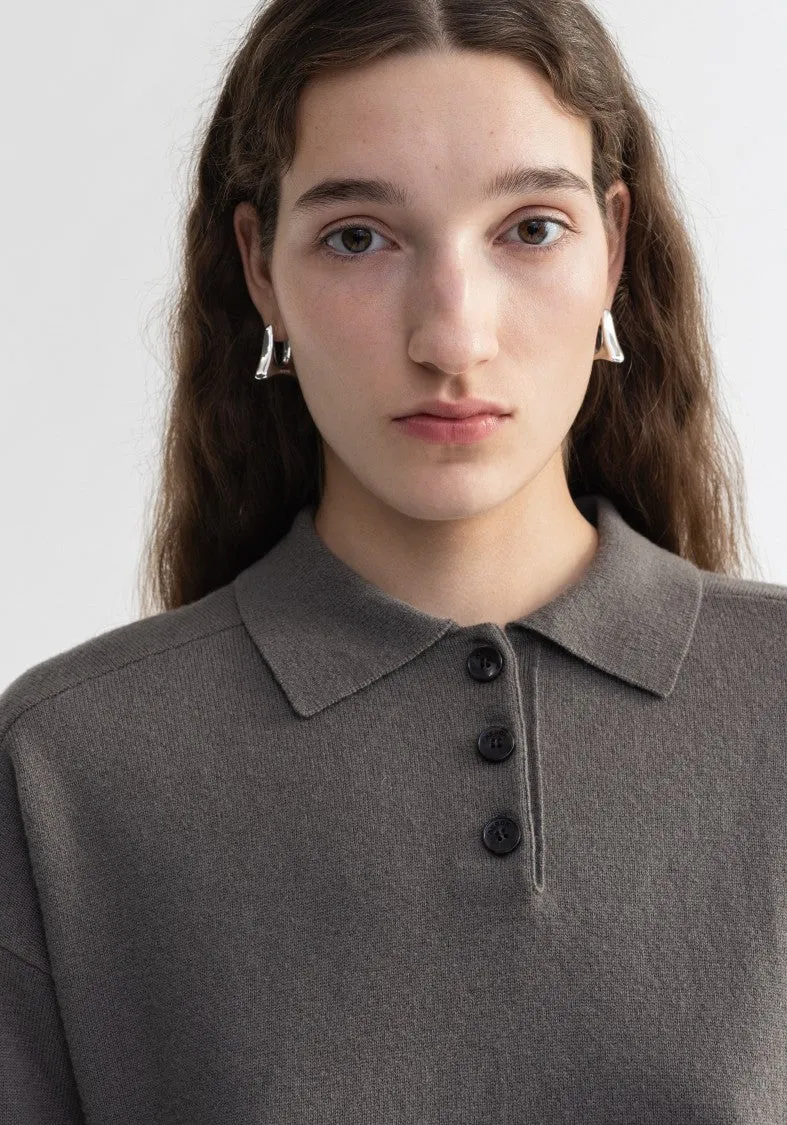 Regina - Pure Merino Wool Polo Sweater
