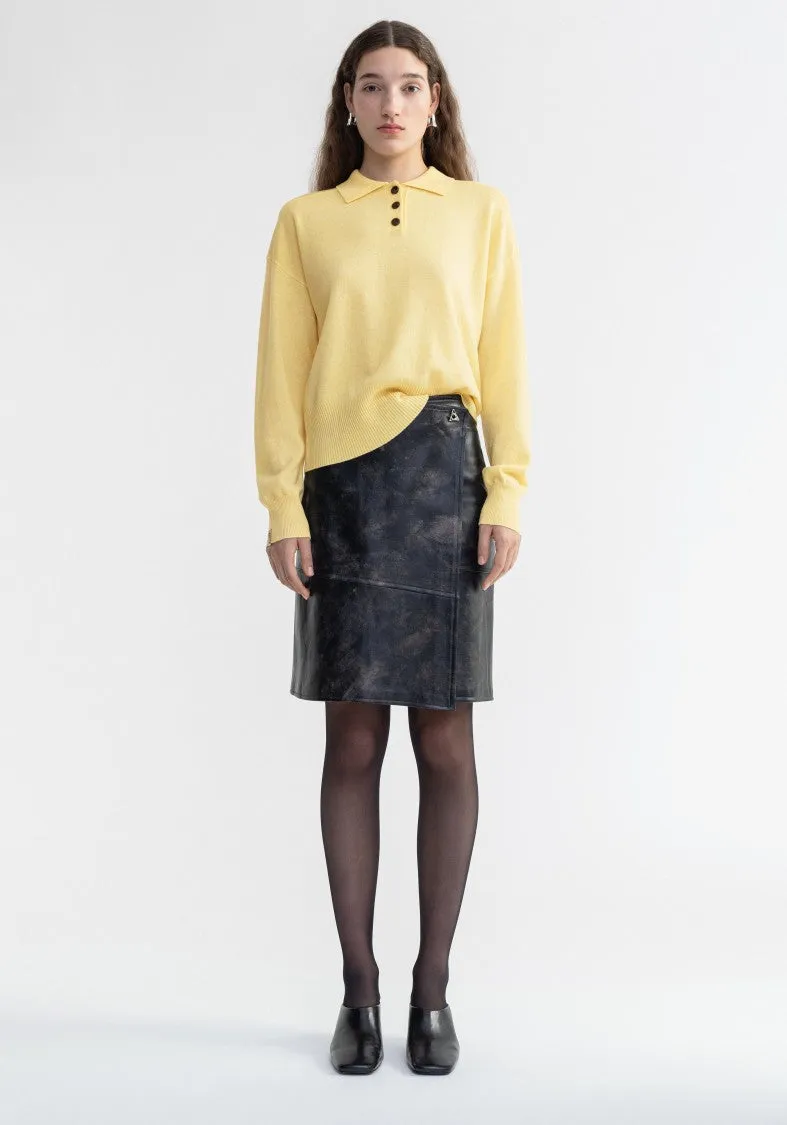 Regina - Pure Merino Wool Polo Sweater