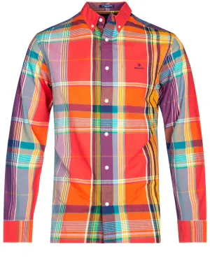 Regular Fit Madras Buttondown Watermelon Pink