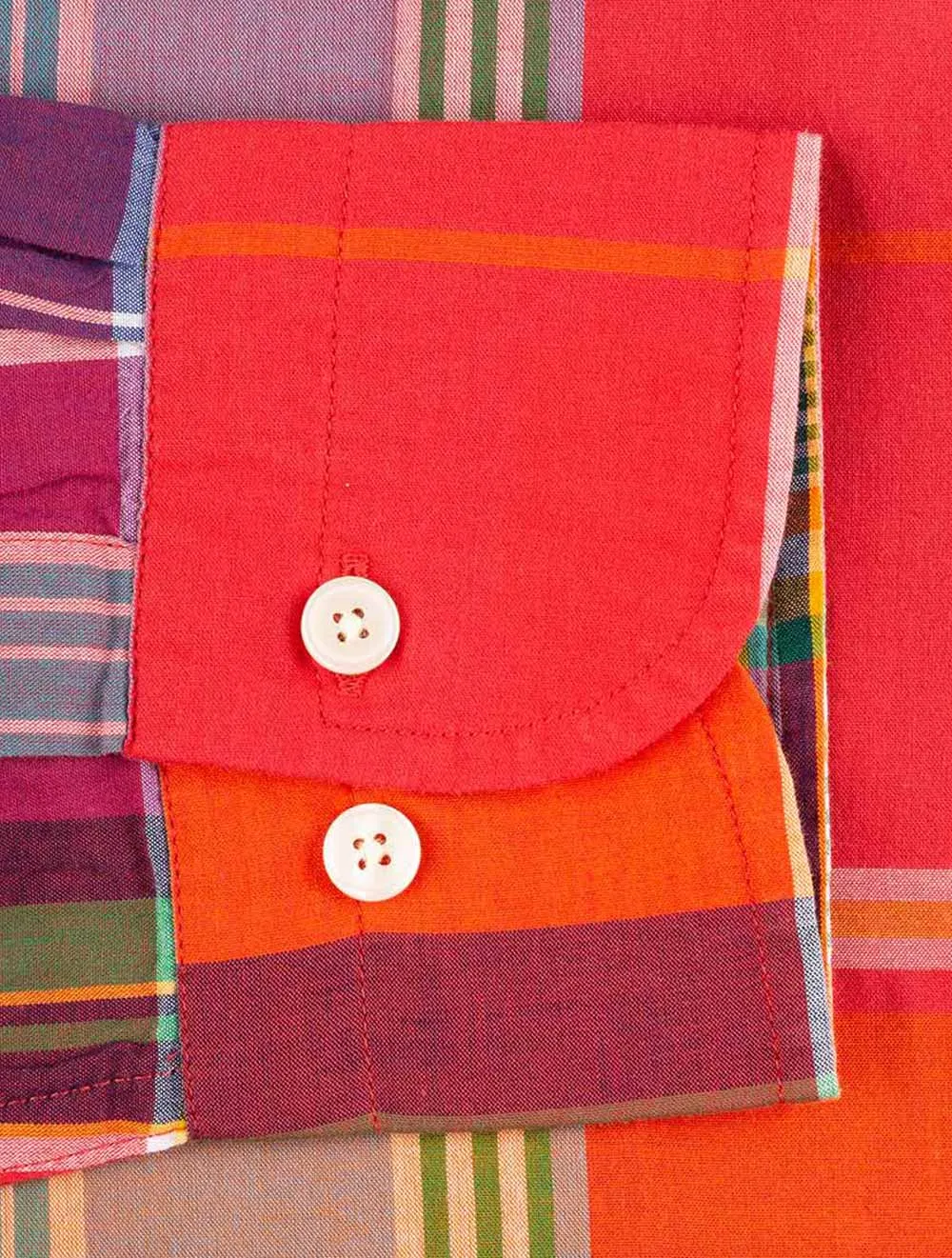 Regular Fit Madras Buttondown Watermelon Pink