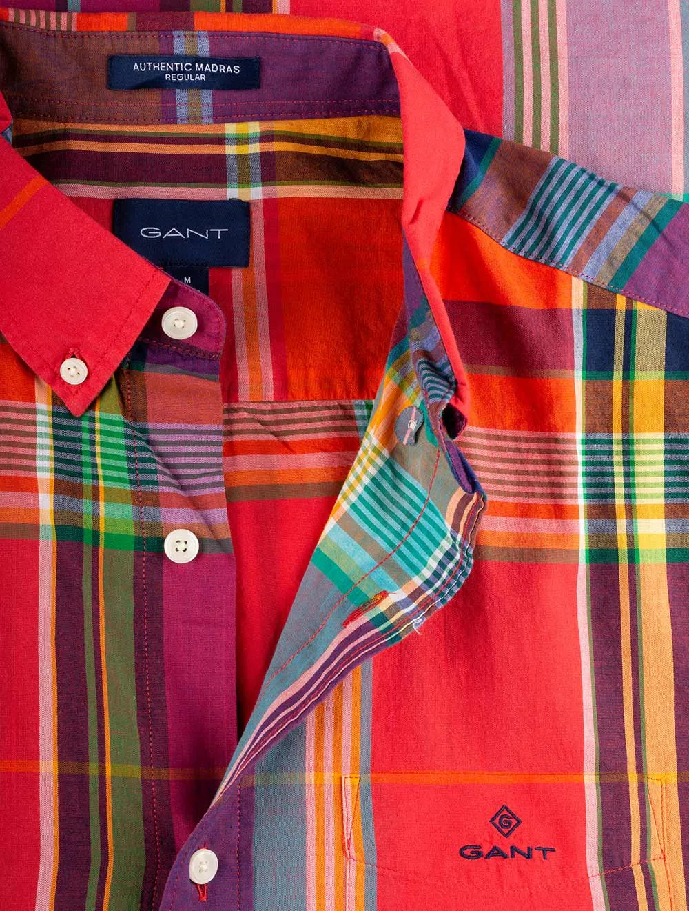 Regular Fit Madras Buttondown Watermelon Pink