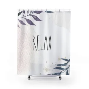 Relax Shower Curtain | Rae Dunn Inspired, Lavender Leaves Lighting,Home Lighting