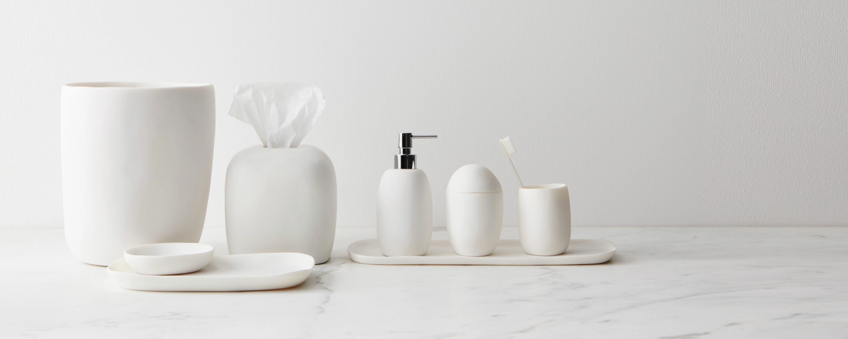 resin white soap dispenser