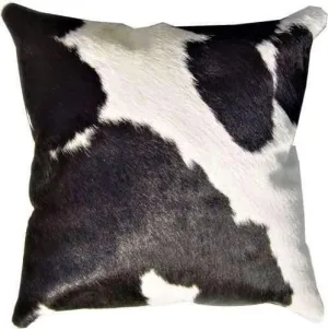 Reversible Black & White Cowhide Pillow Cover storage cart, utility cart