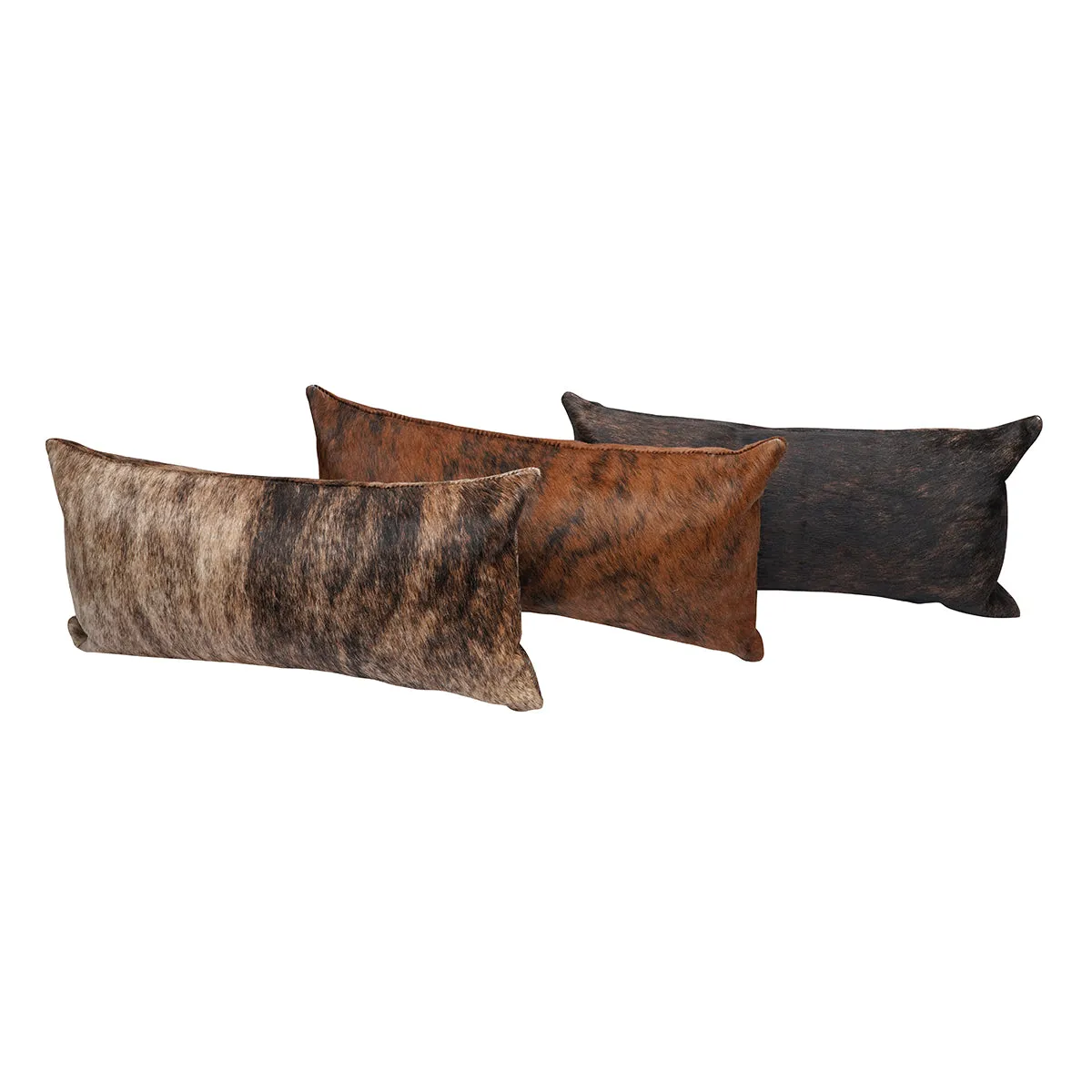 Reversible Brindle Cowhide Pillows