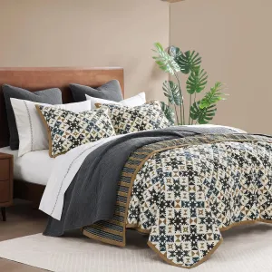 Reversible Stripe Quilt Set bedding set, comforter set